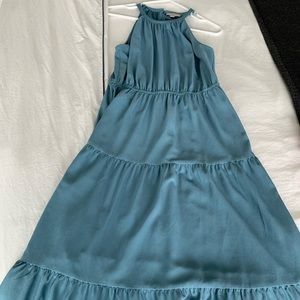 Sea blue dress